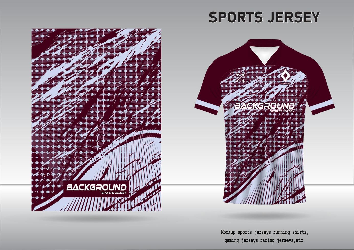 Background mockup, sports shirt, football, running, playing games vector