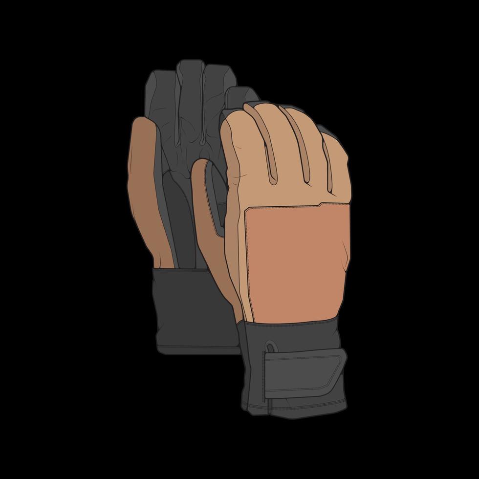 Isolated object of glove and winter icon. Glove and equipment vector for stock.