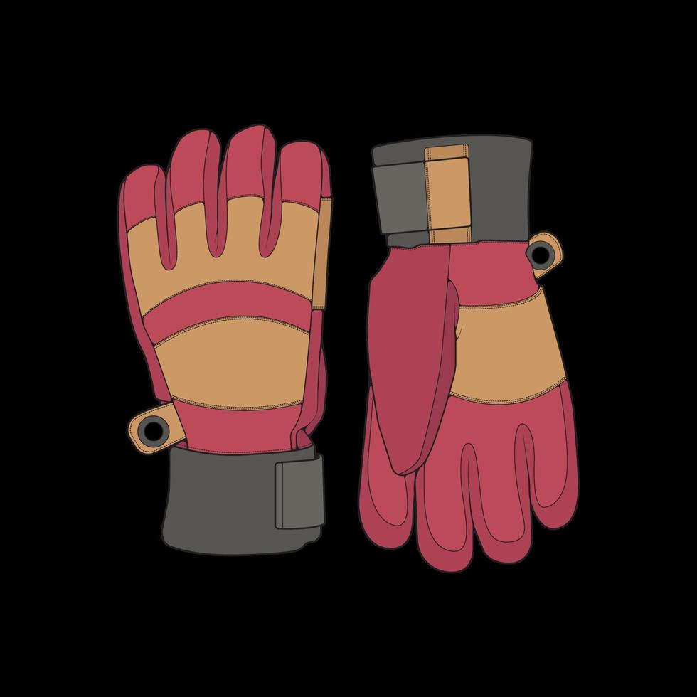 Isolated object of glove and winter icon. Glove and equipment vector for stock.