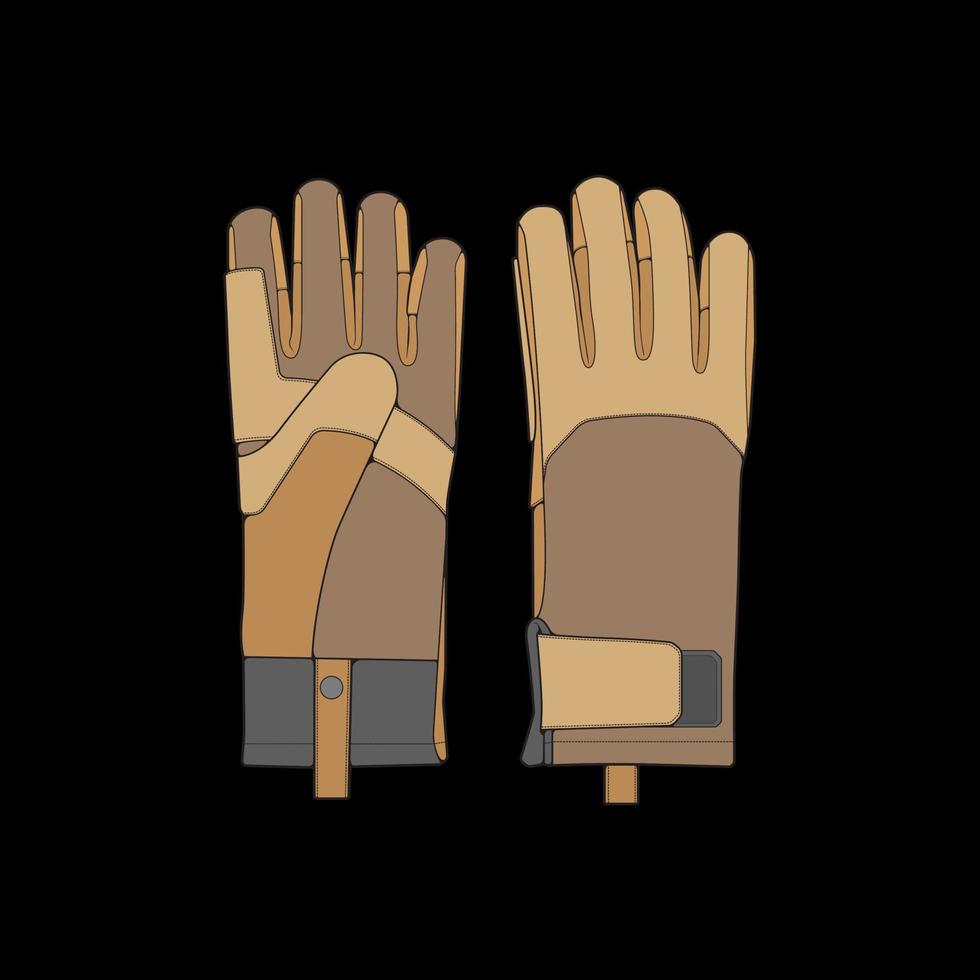 Isolated object of glove and winter icon. Glove and equipment vector for stock.