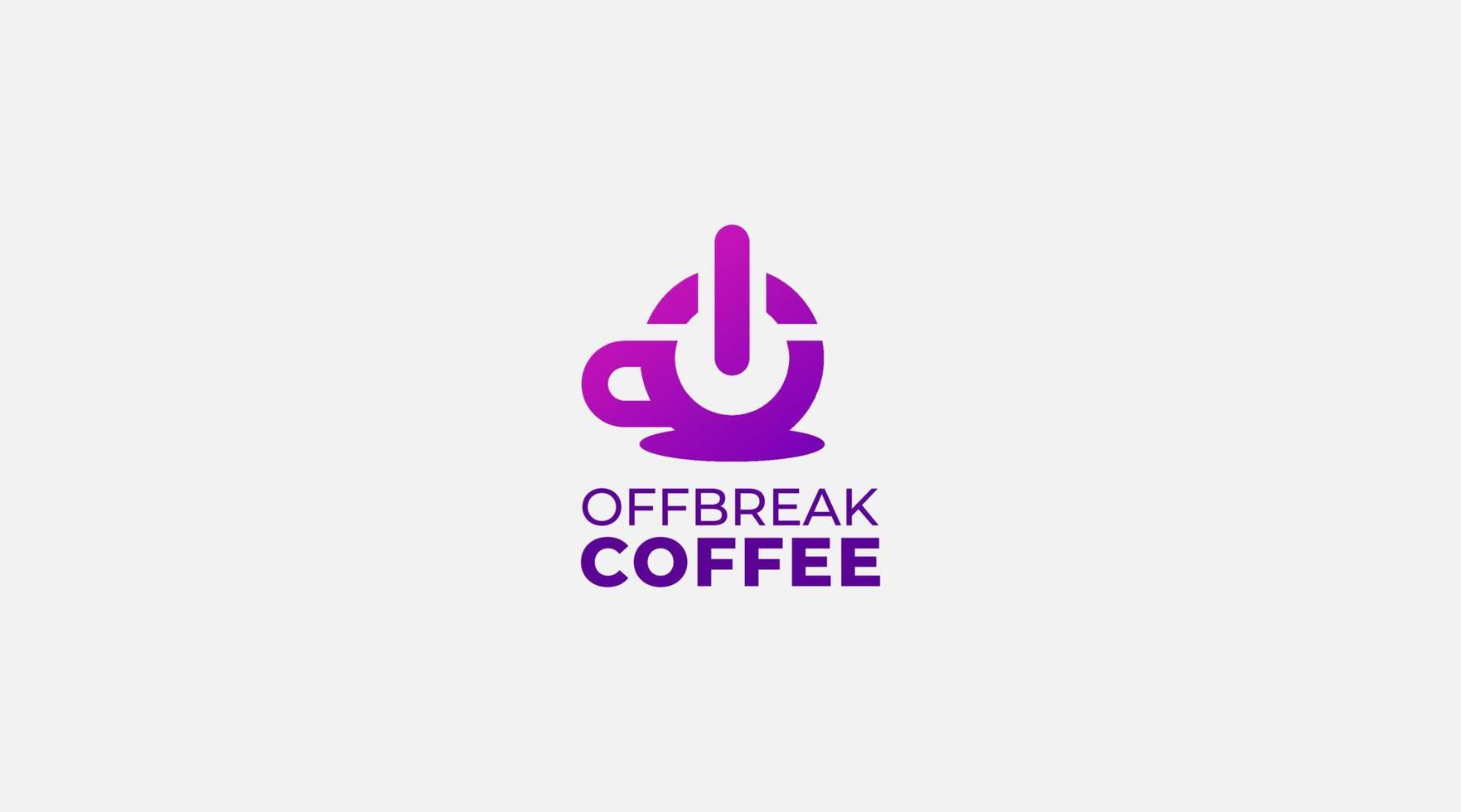 ilustración vectorial gráfico del diseño del logotipo de café vector