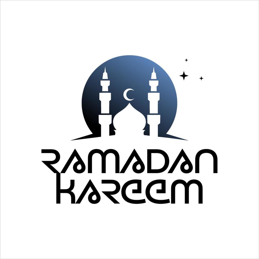 vector de mezquita para felices fiestas islámicas ramadán