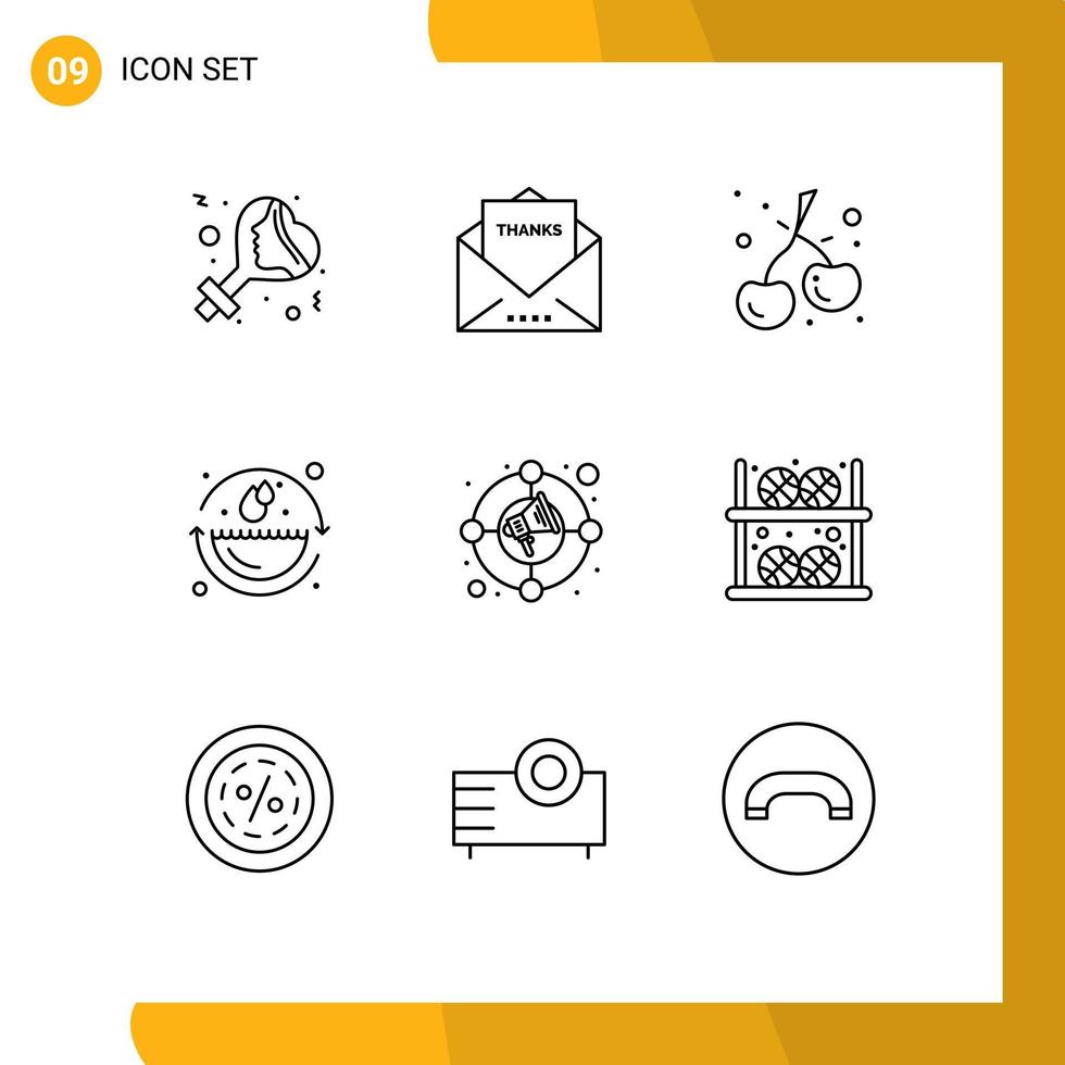 Outline Pack of 9 Universal Symbols of increase environmental protection thanksgiving environment earth day Editable Vector Design Elements