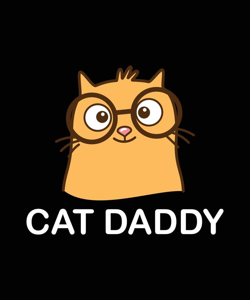 Cat Daddy Shirt Design 14819485 Vector Art at Vecteezy