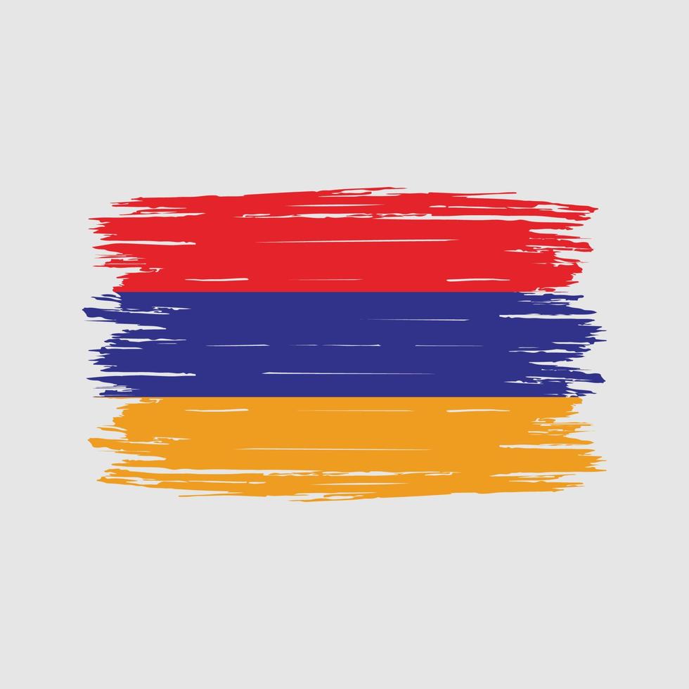 Armenia Flag Brush vector