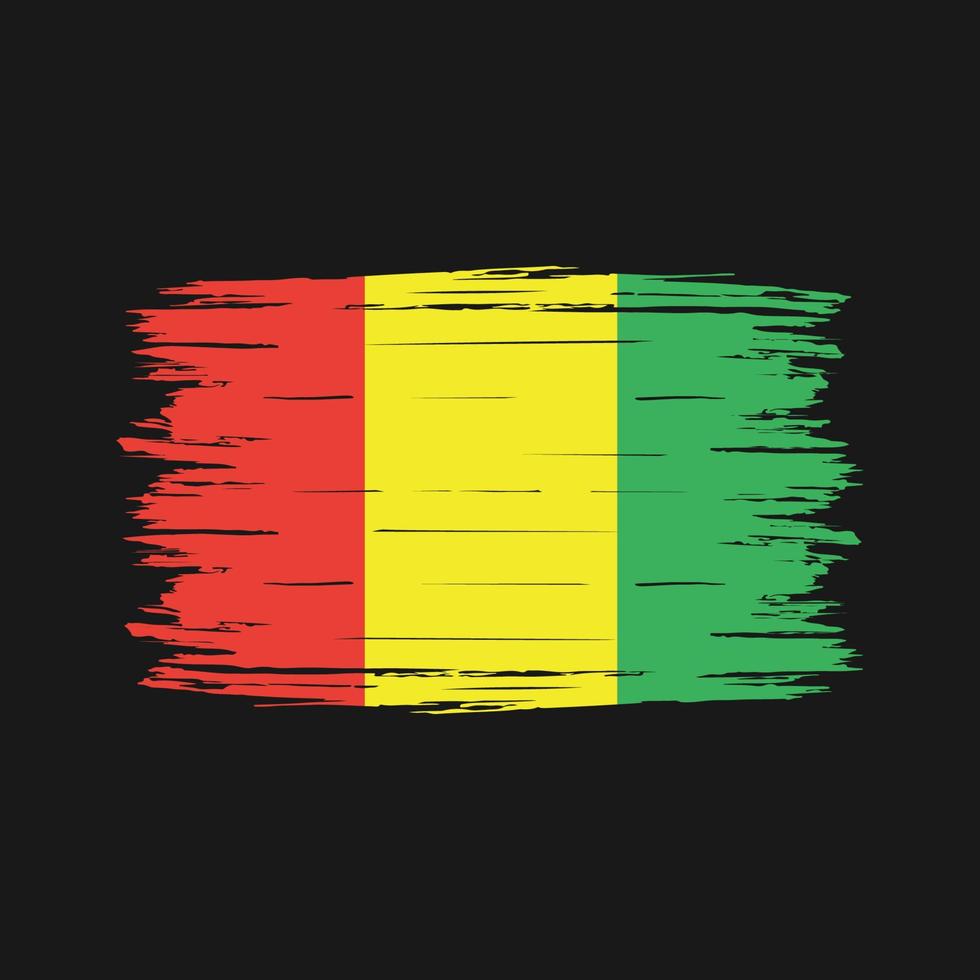 Guinea Flag Brush vector