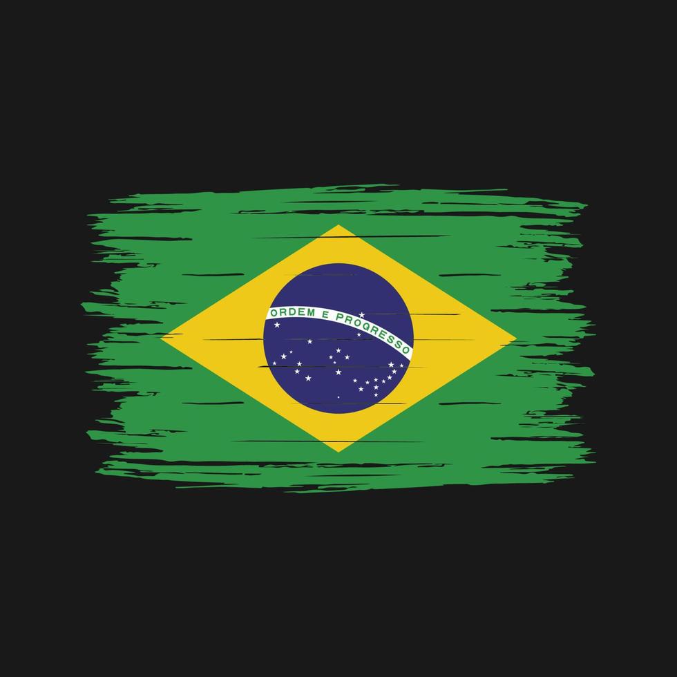 Brazil Flag Brush vector