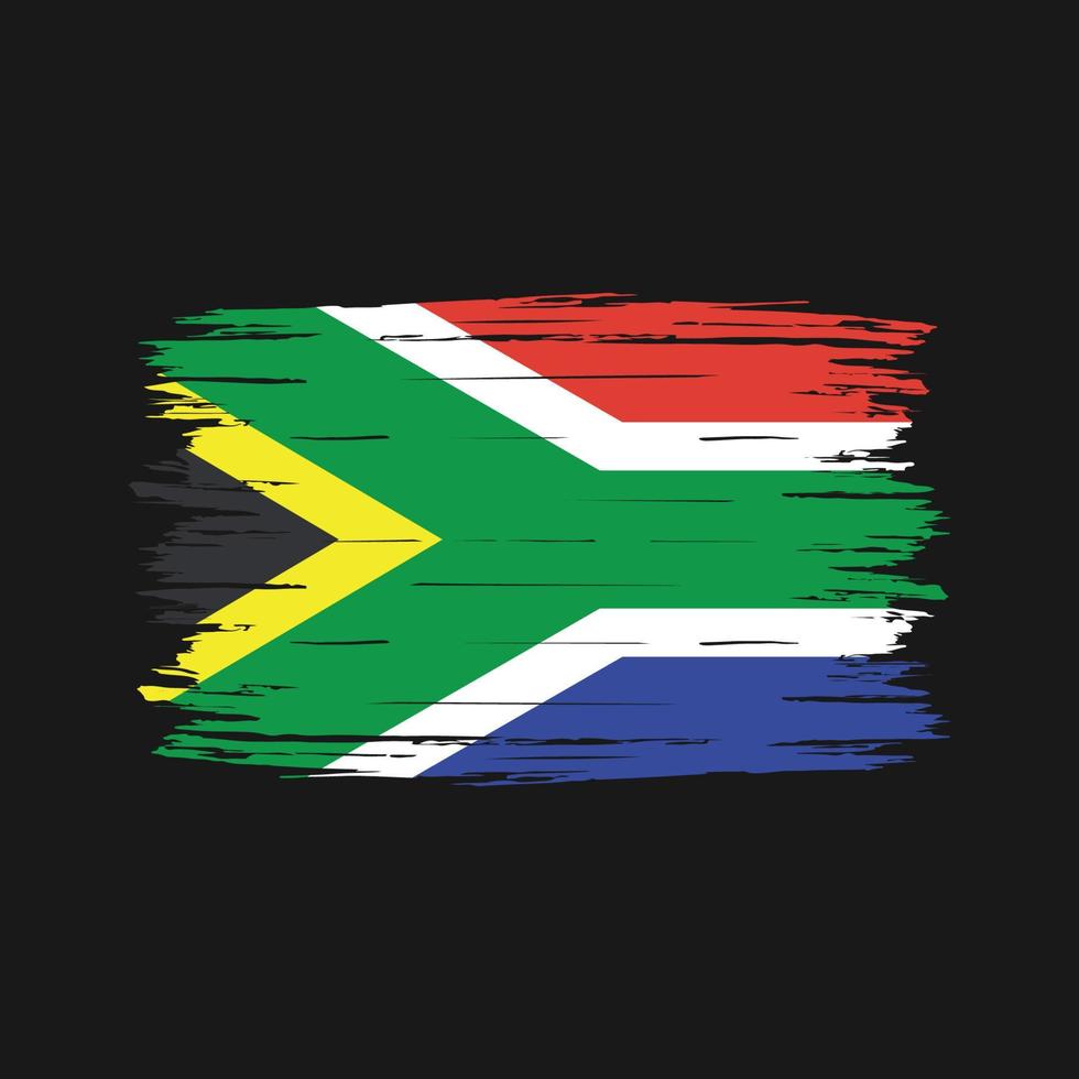 South Africa Flag Brush vector