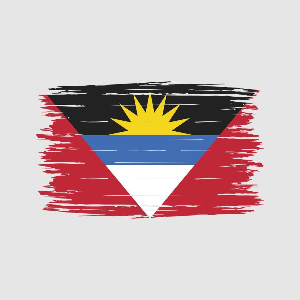 Antigua Flag Brush vector