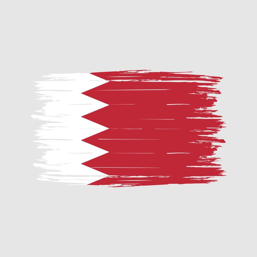 Bahrain Flag Brush vector