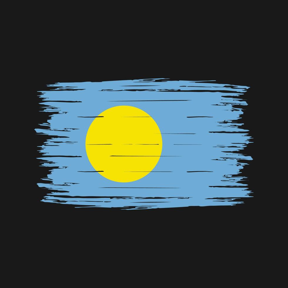 Palau Flag Brush vector