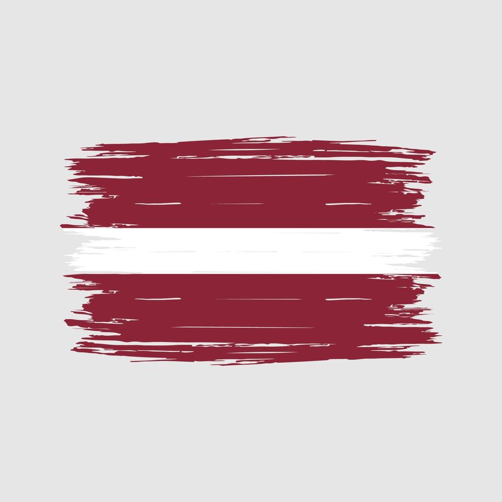 Latvia Flag Brush vector