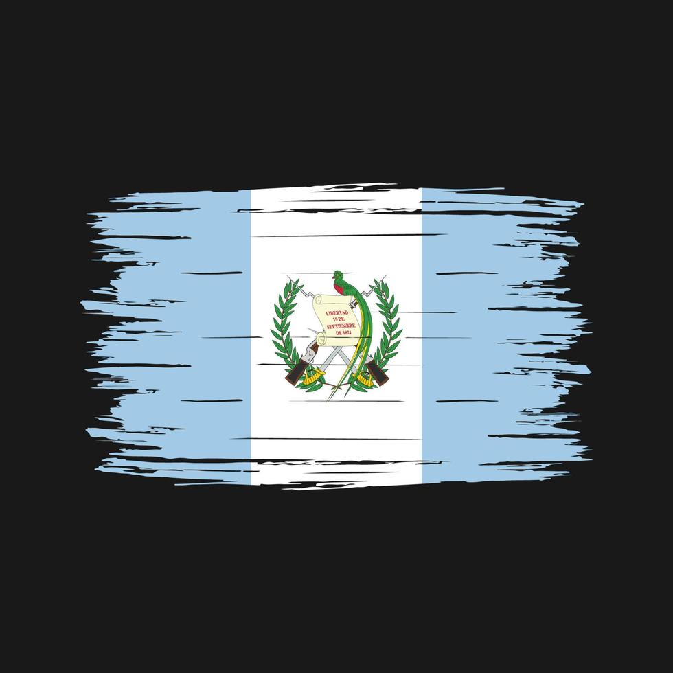 cepillo de bandera de guatemala vector