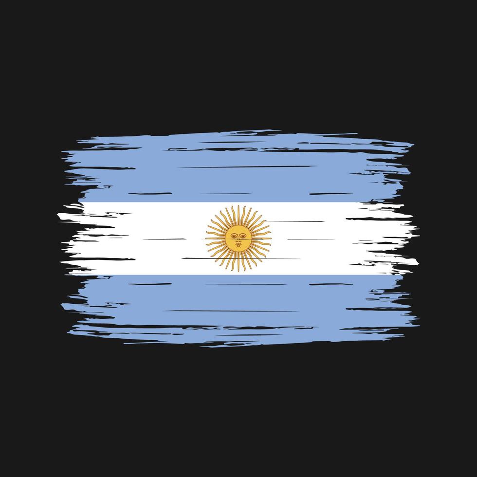 Argentina Flag Brush vector