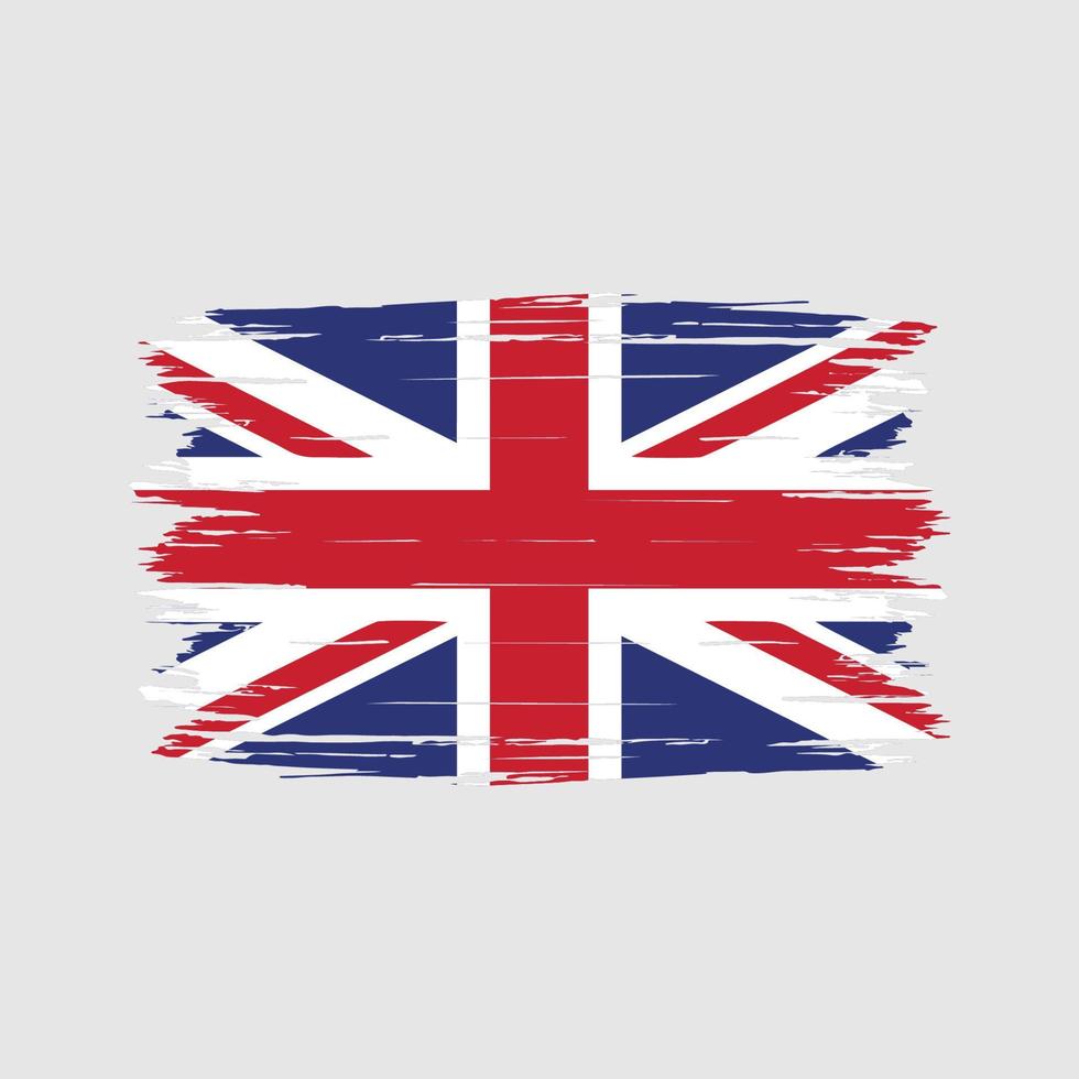 United Kingdom Flag Brush vector