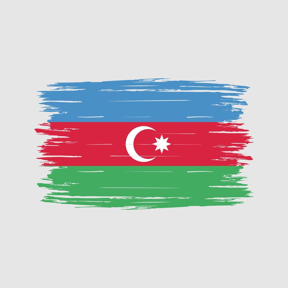 Azerbaijan Flag Brush vector