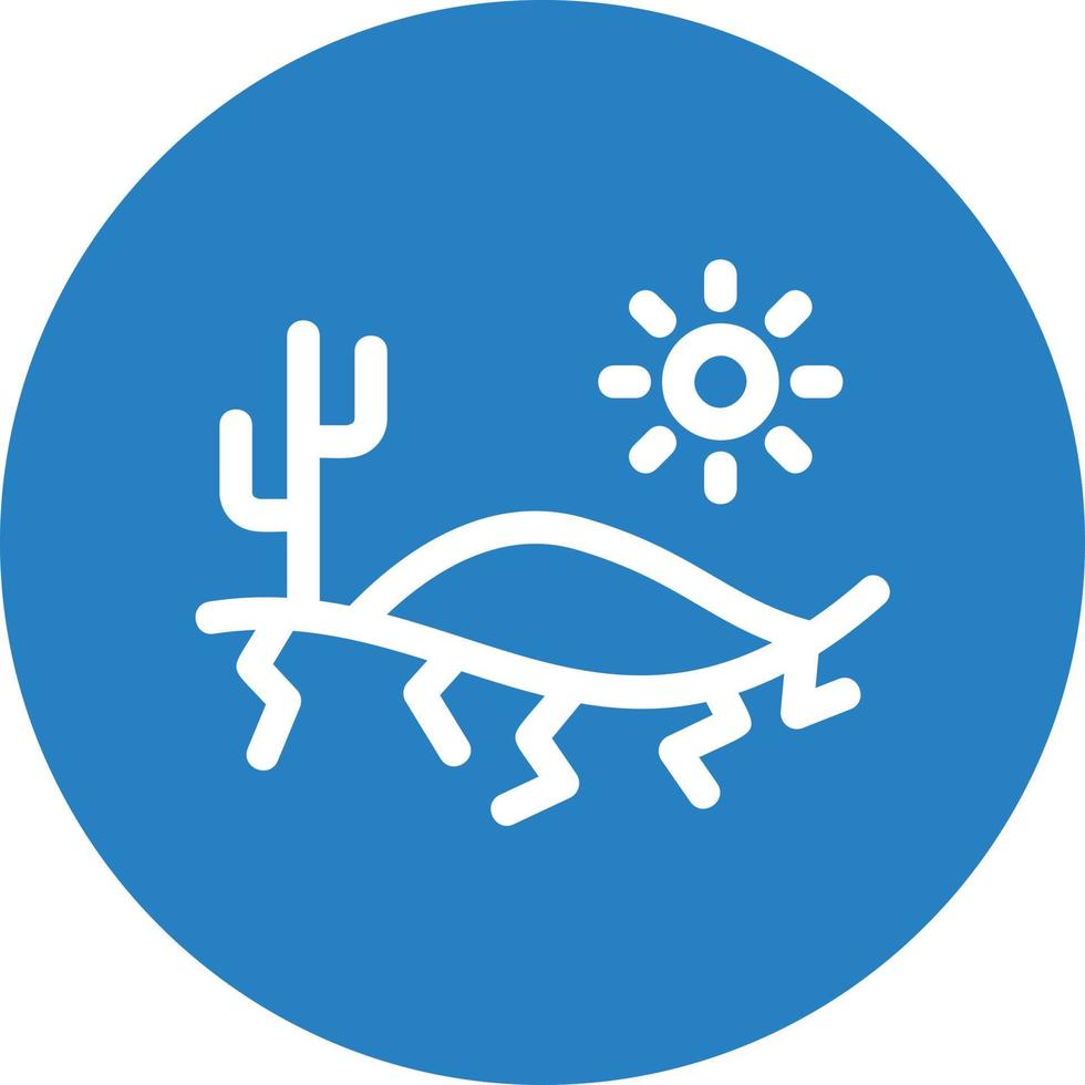 Desert Heat Filled Icon vector