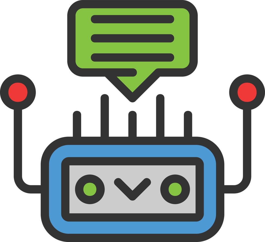 Chatbot Vector Icon Design
