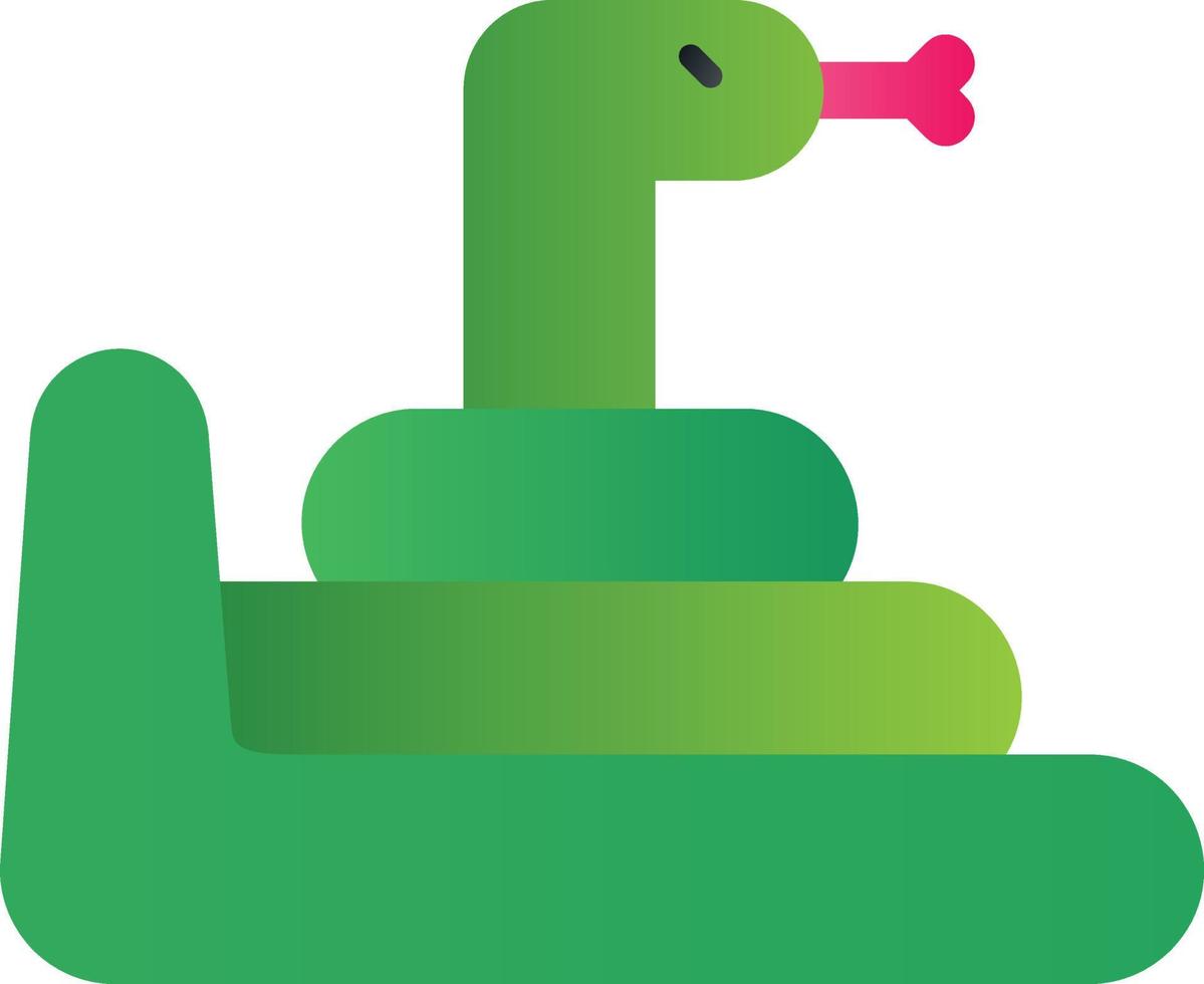 icono lleno de serpiente vector