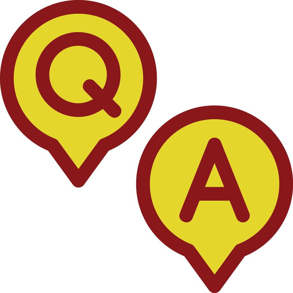 Question and Answer Vector Icon Design