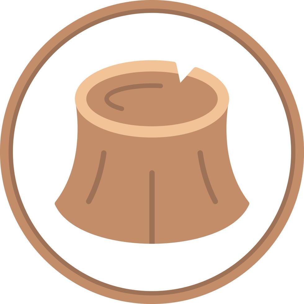 Woodstump Vector Icon Design