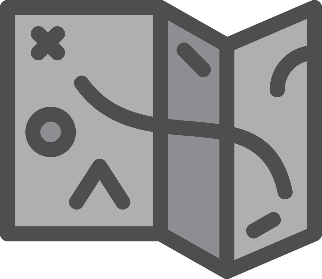Desert Map Vector Icon Design