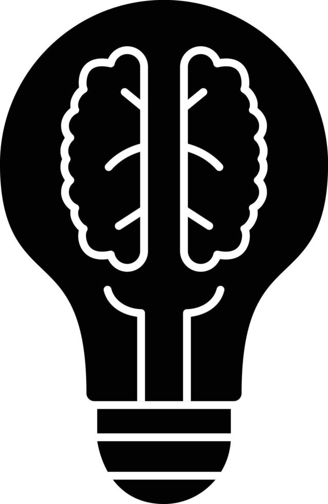 Creativity THinking Glyph Icon vector