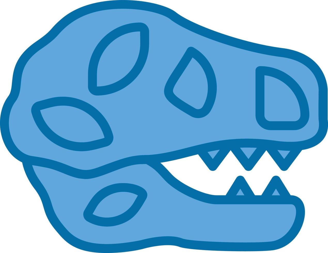 diseño de icono de vector de tiranosaurio