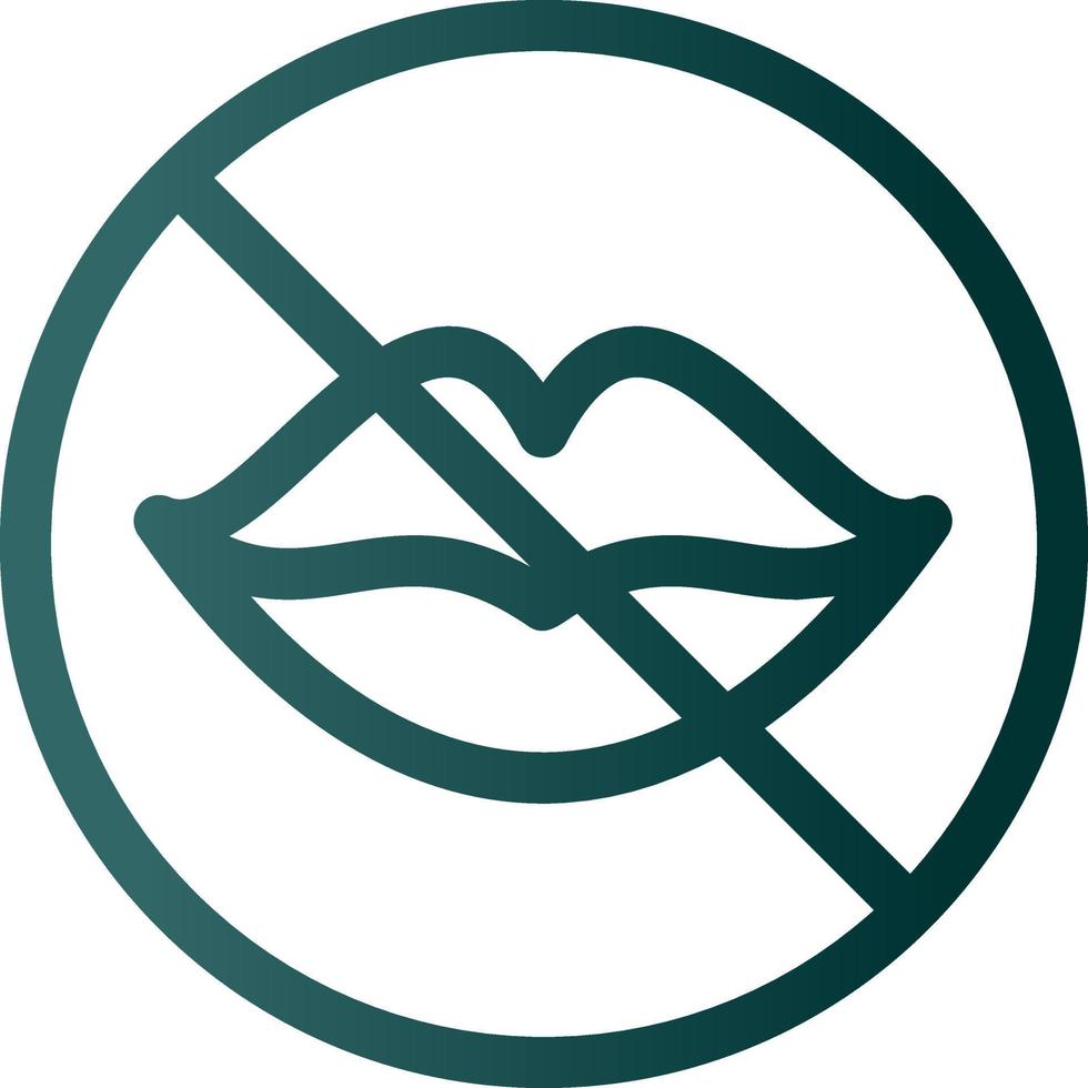No Speak Vector Icon Design
