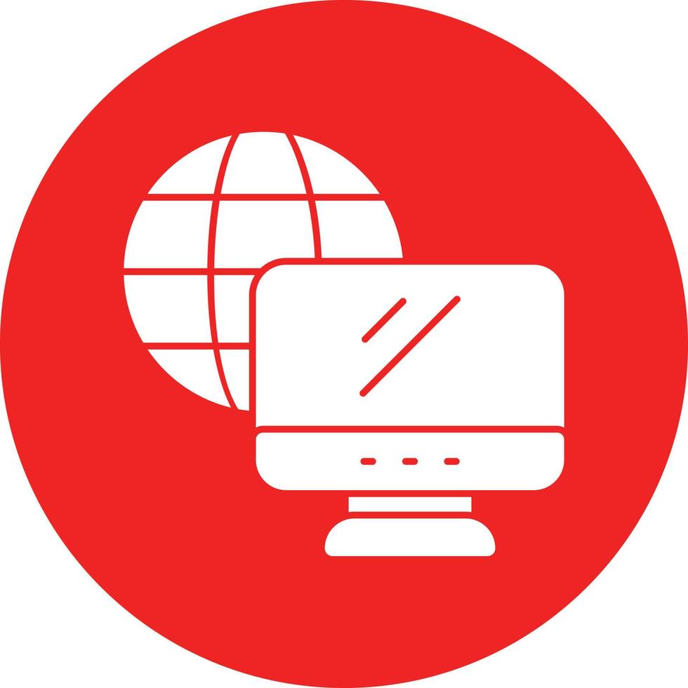 Remote Working Vector Icon Design