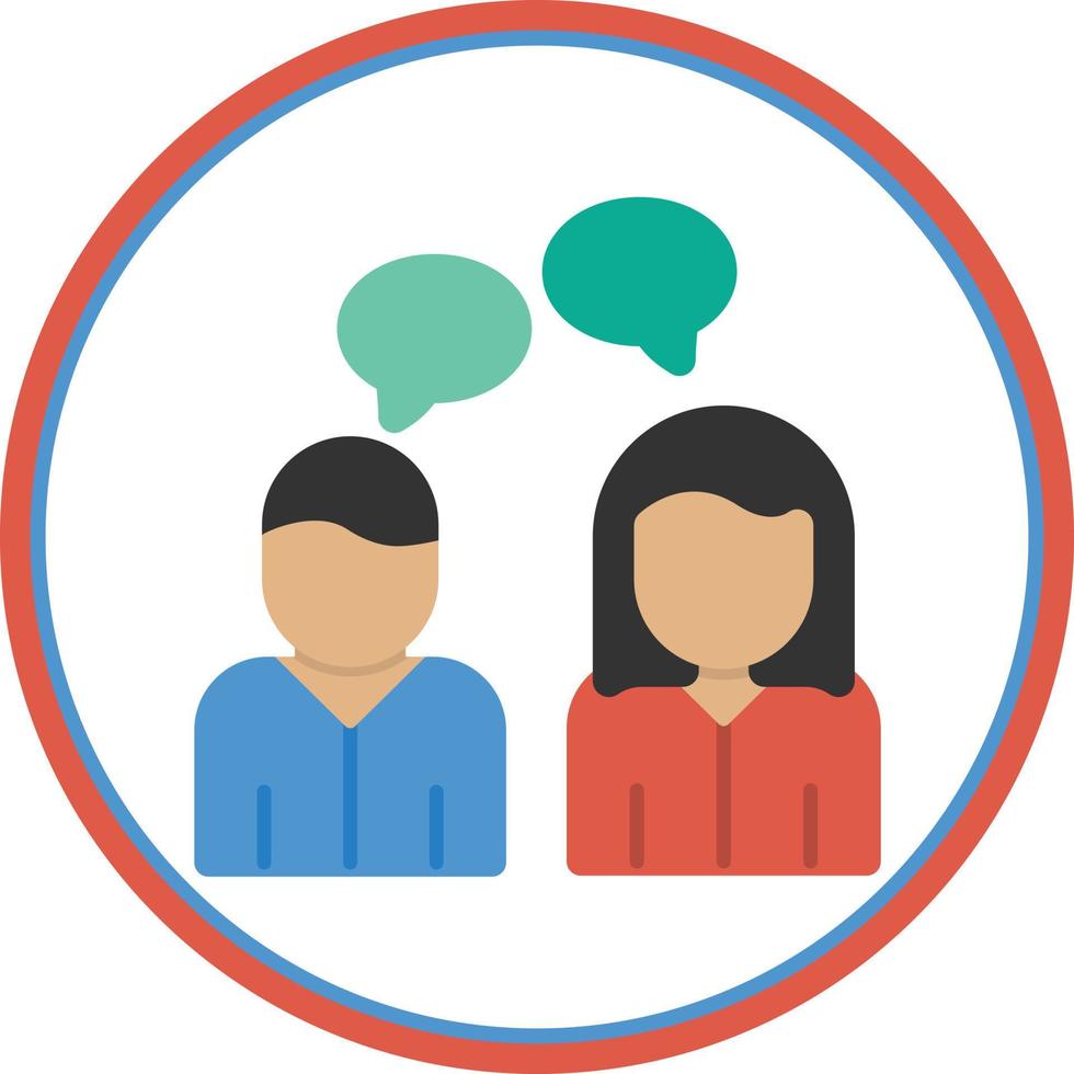 Discussion Vector Icon Design
