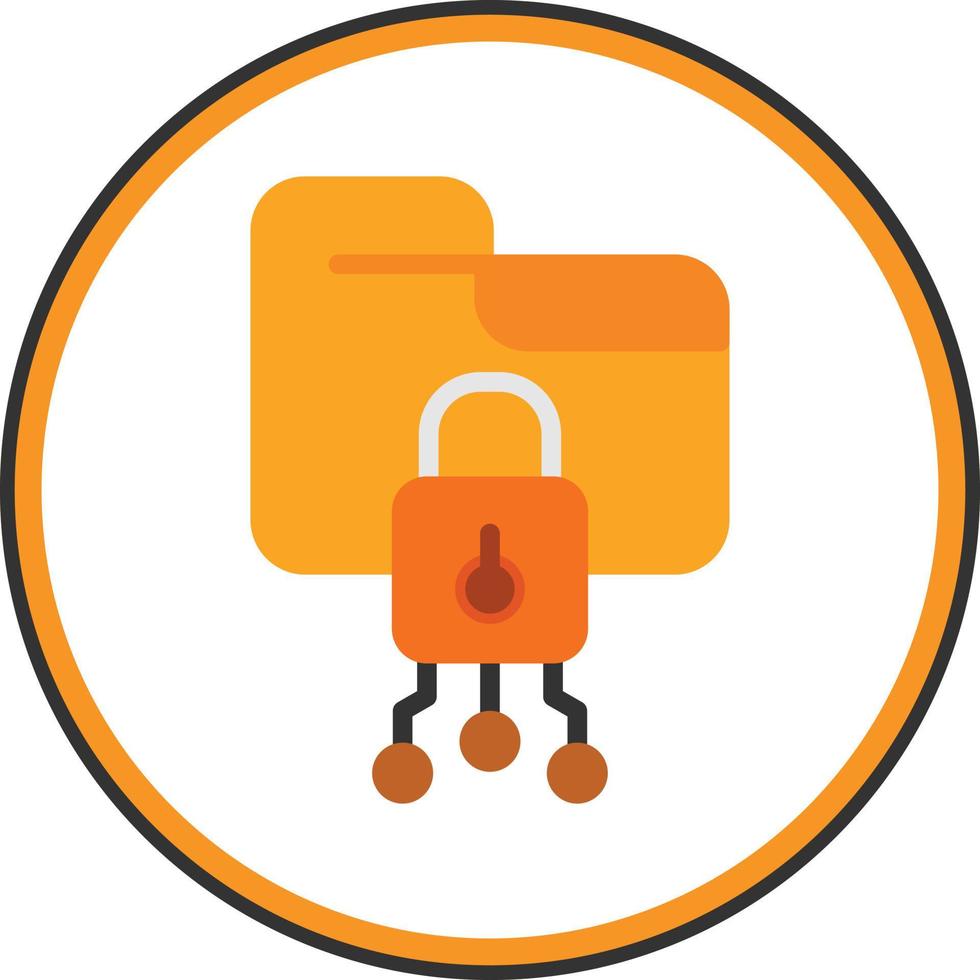 Data Encryption Vector Icon Design