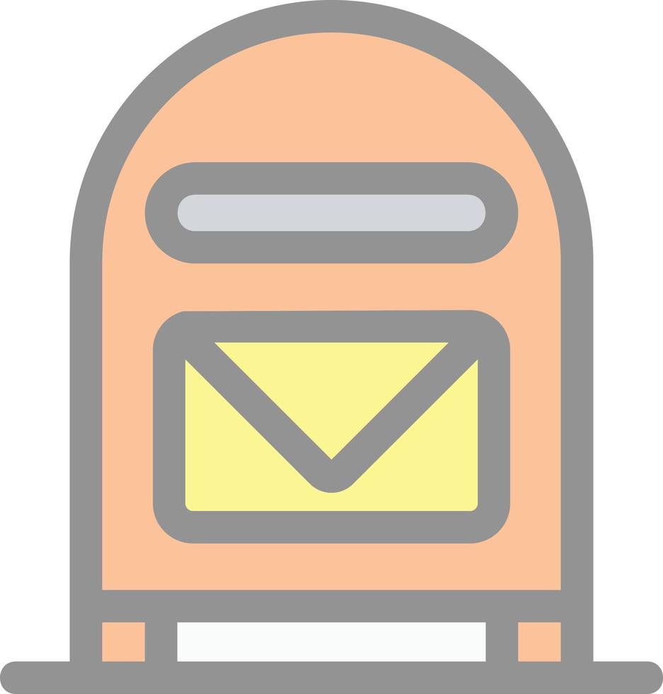 Mailbox Vector Icon Design