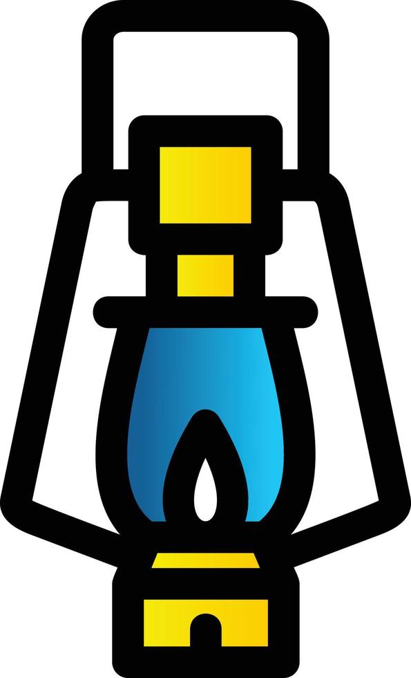 Desert Lantern Filled Icon vector