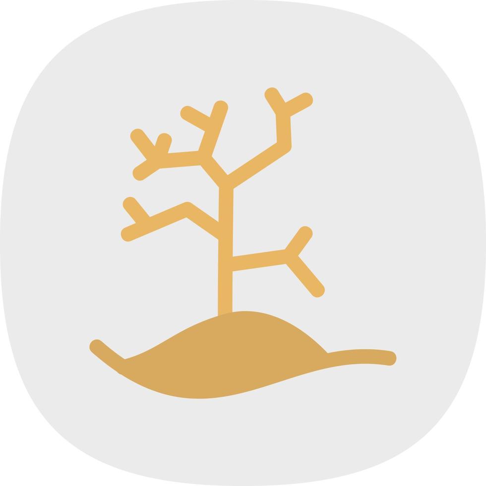 Dry Tree Filled Icon vector