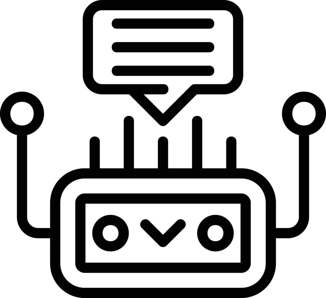 Chatbot Vector Icon Design