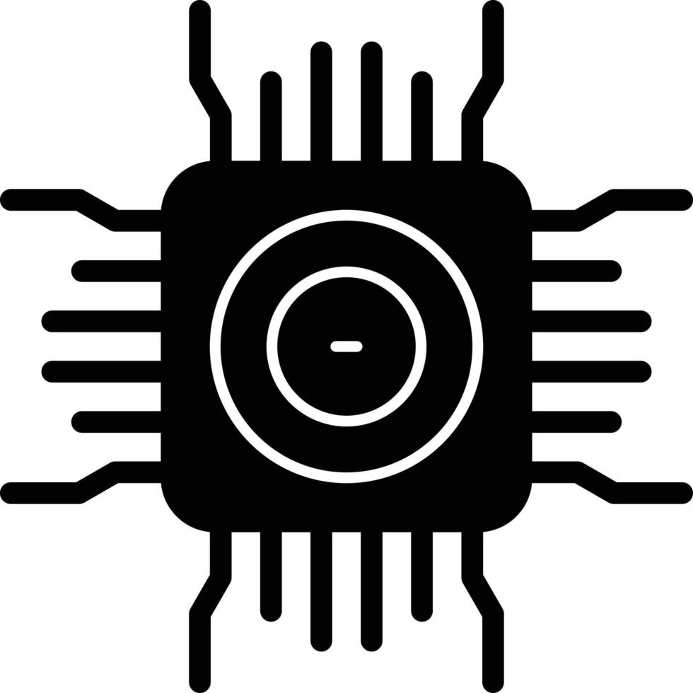 Cpu Vector Icon Design