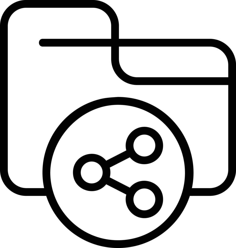 Shared Folder Vector Icon Design