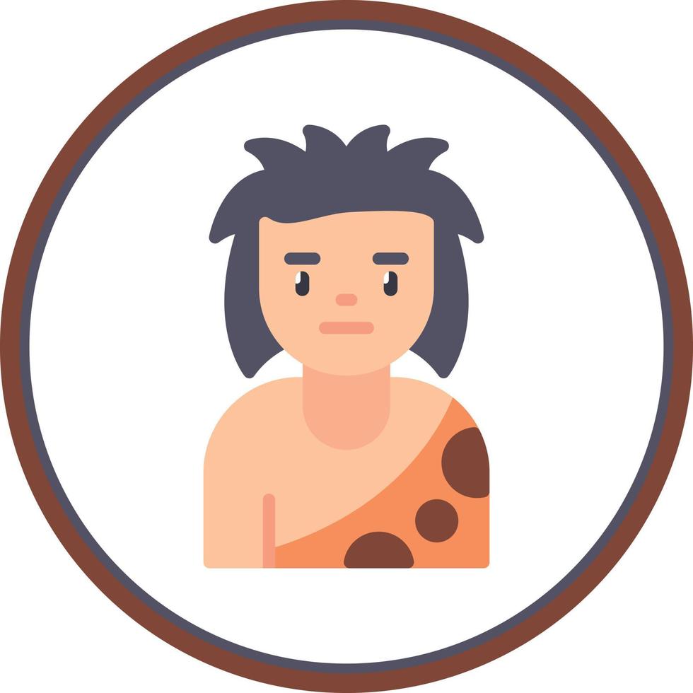 Caveman Vector Icon Design