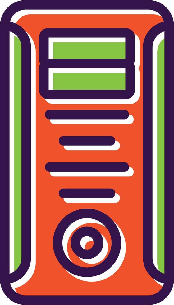 Computer Tower Vector Icon Design