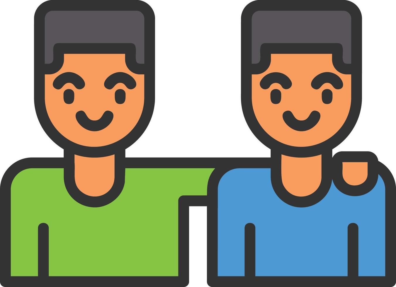 Friends Vector Icon Design