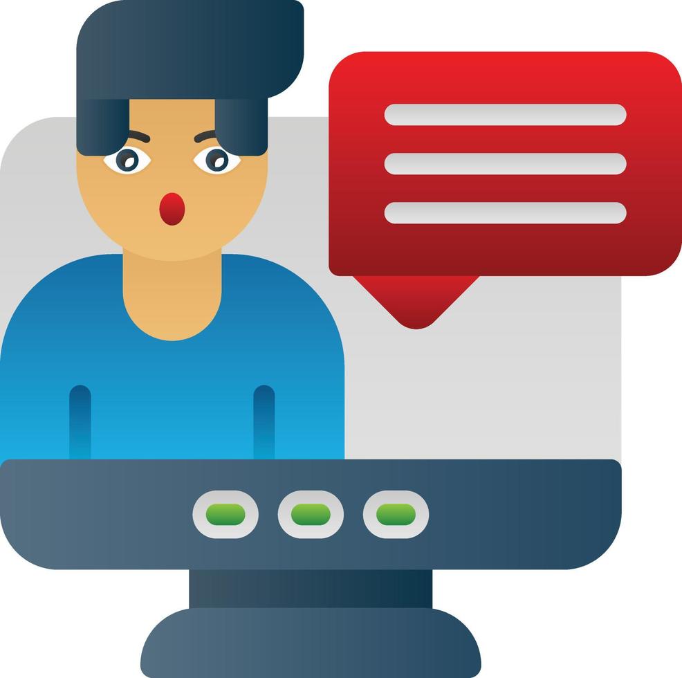 Video Conference Vector Icon Design