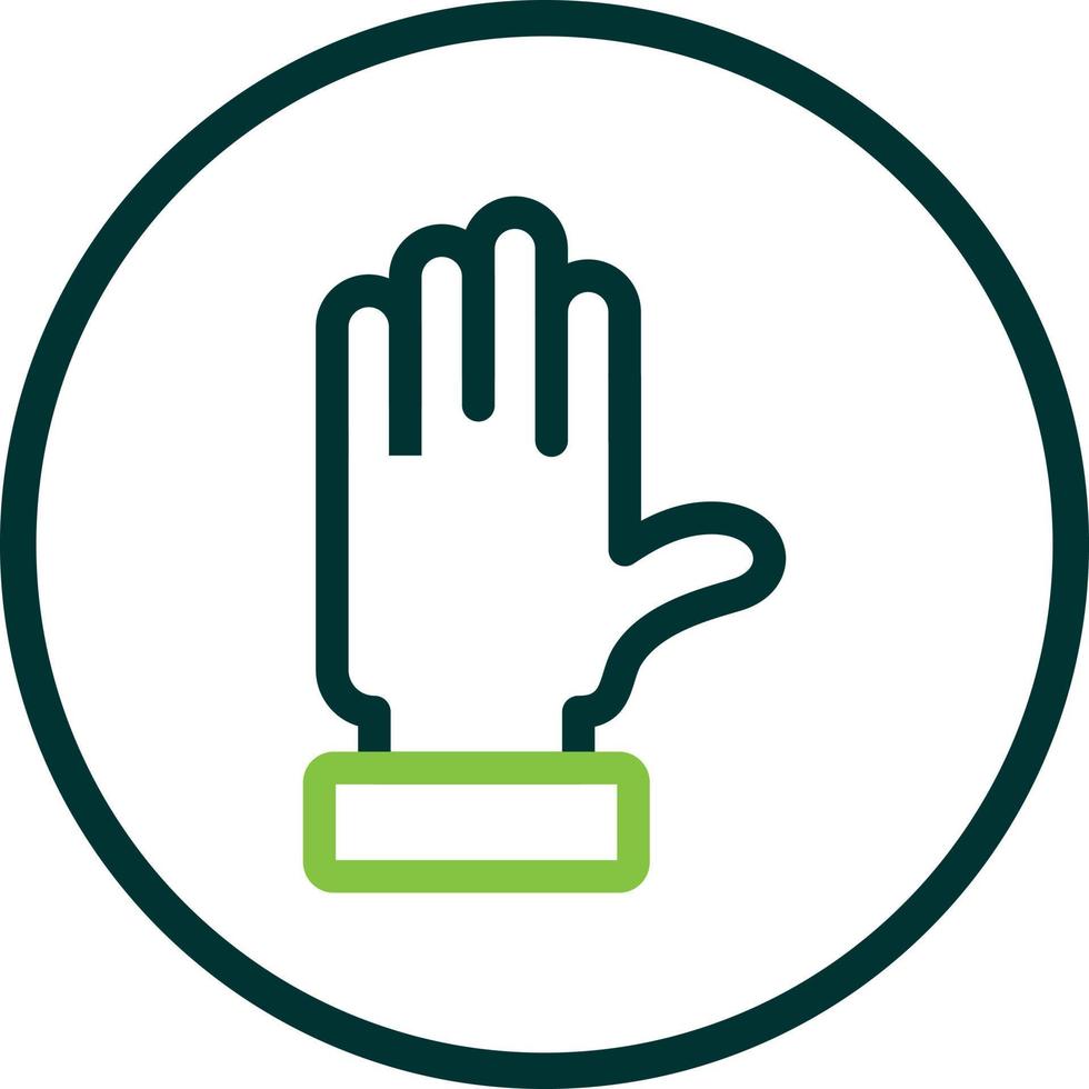Raise Hand Vector Icon Design