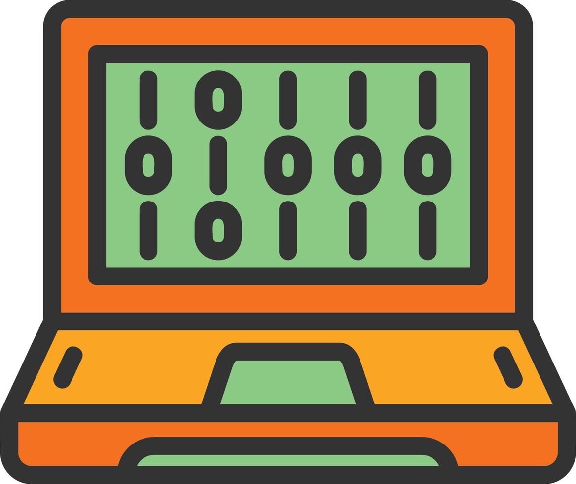 Binary Code Vector Icon Design