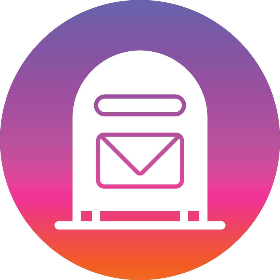 Mailbox Vector Icon Design
