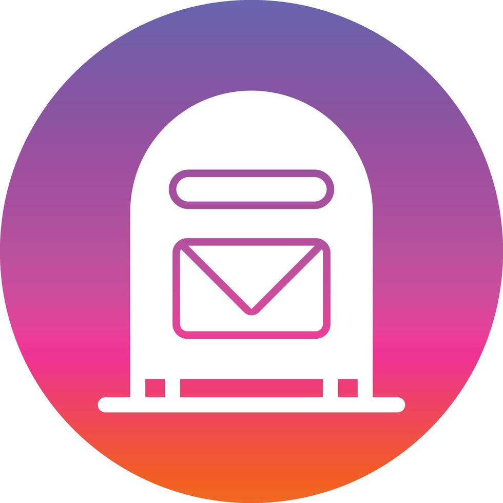 Mailbox Vector Icon Design