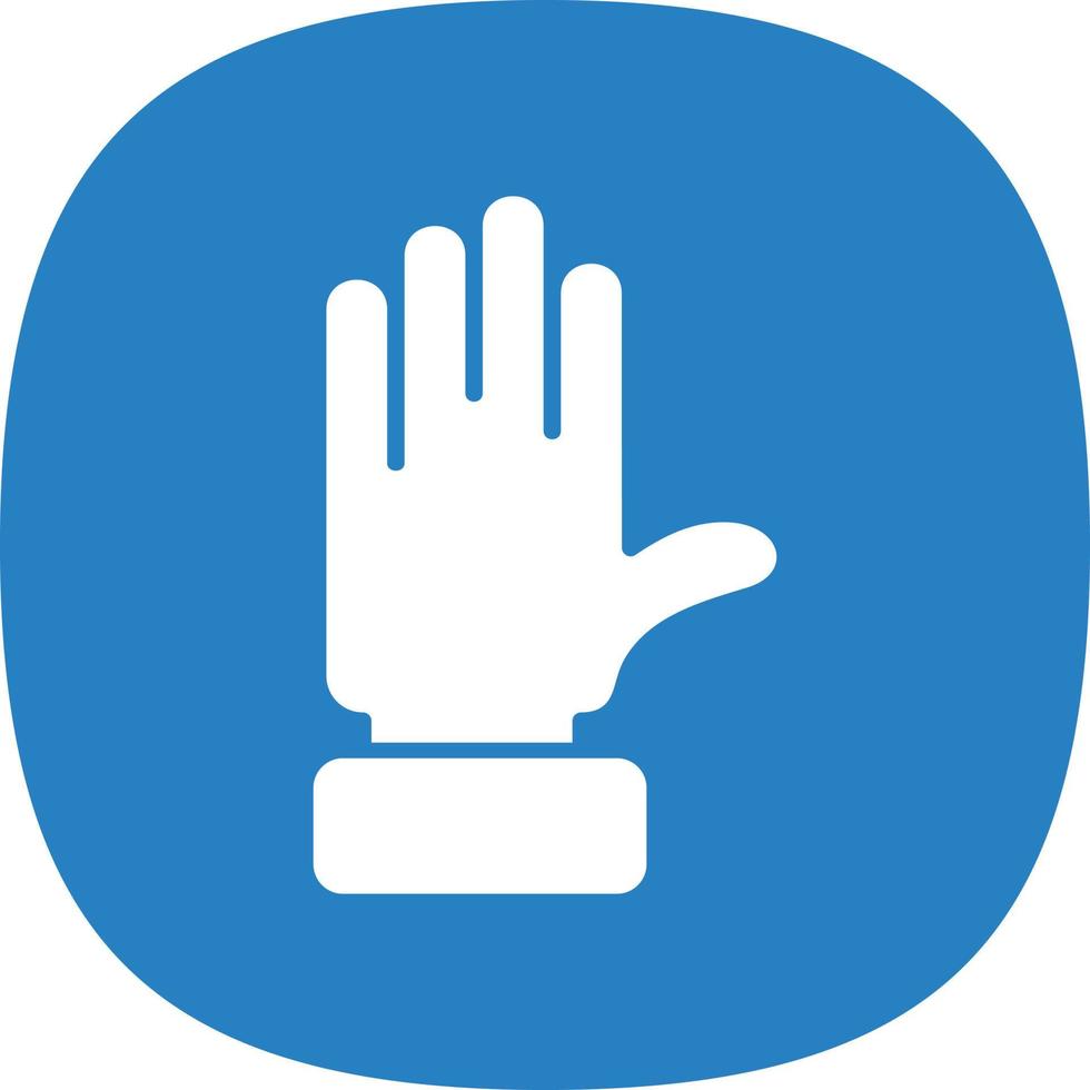Raise Hand Vector Icon Design