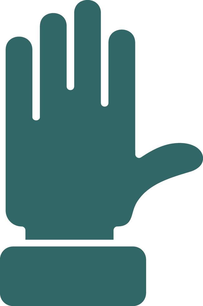 Raise Hand Vector Icon Design