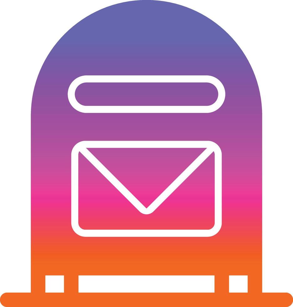 Mailbox Vector Icon Design