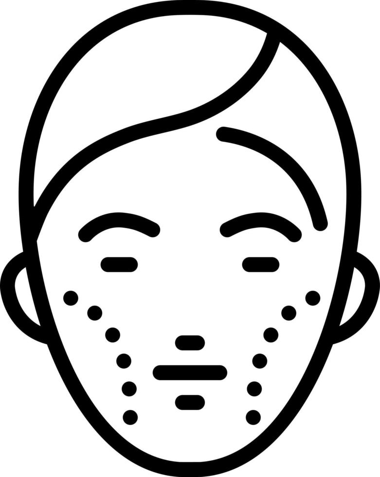 line icon for skin vector